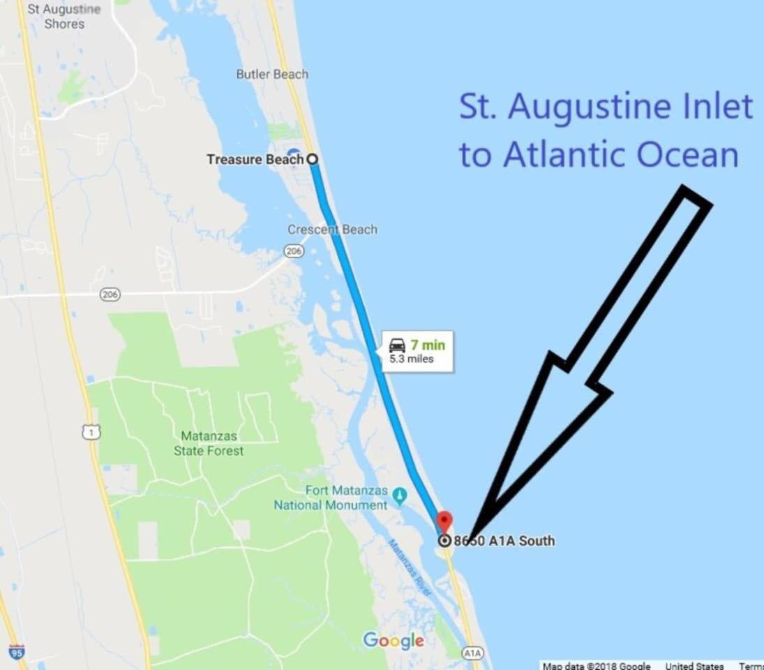 Canal Home Dock Walk To Beach Kayaks Sup Fishing Saint Augustine Exterior foto